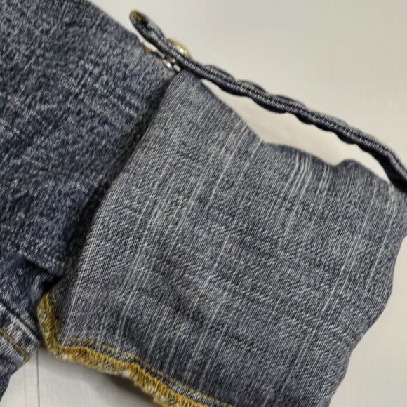 Tommy Hilfiger Girls Medium‎ Wash LS Denim Dress Embroidery Pearl Buttons Size 5 - Picture 8 of 11